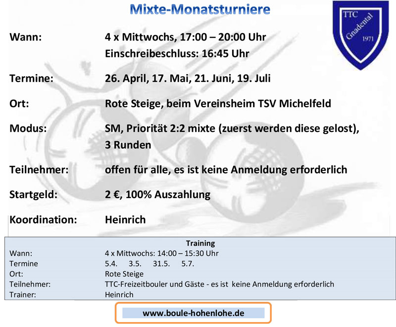 You are currently viewing Mixte-Turniere an der Roten Steige