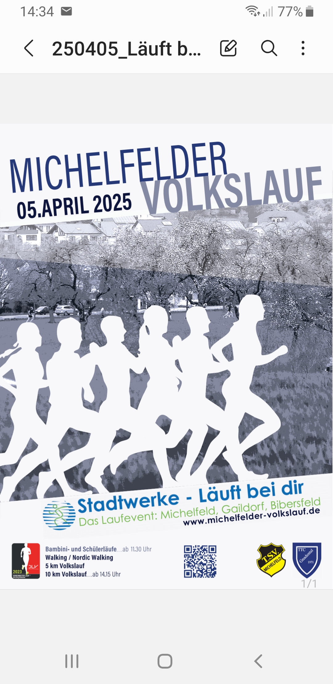 You are currently viewing Save the date – Volkslauf in Mchelfeld am 5. April